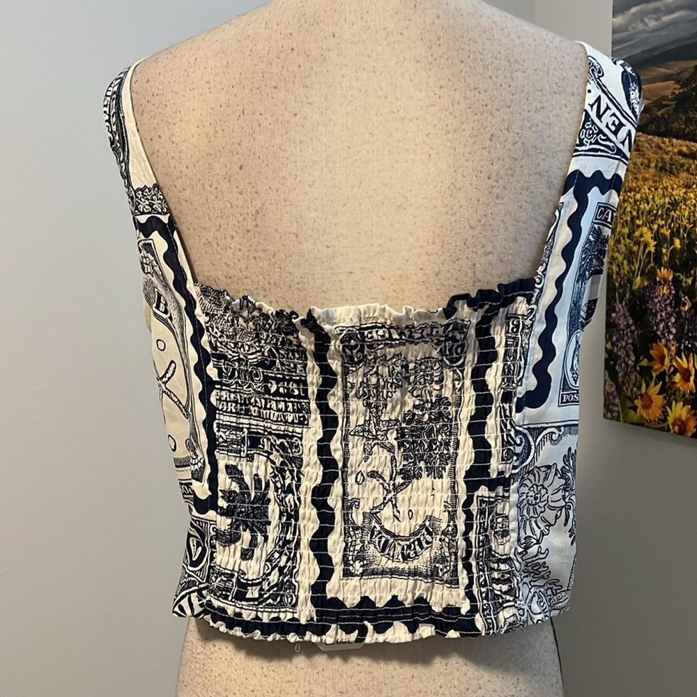 NWT Nicole Miller Artelier Crop Top - Picture 6 of 11